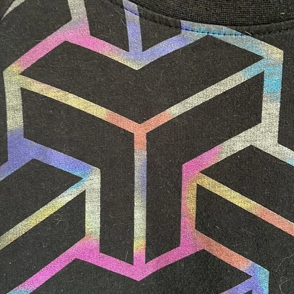Geometric rainbow sweatshirt Size M - Picture 3 of 5